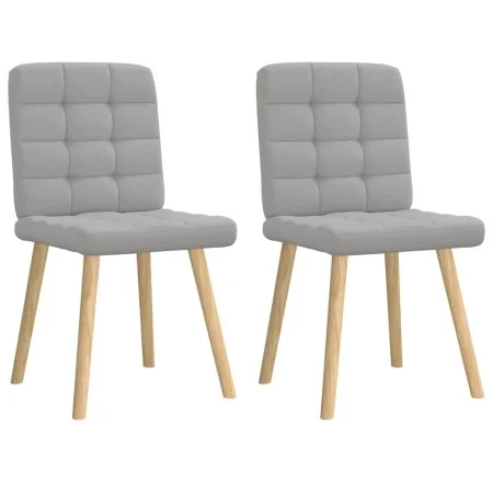 Sillas de comedor 2 uds tela gris nube de , Sillas de comedor - Ref: Foro24-4101100, Precio: 105,11 €, Descuento: %
