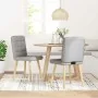 Sillas de comedor 2 uds tela gris nube de , Sillas de comedor - Ref: Foro24-4101100, Precio: 105,11 €, Descuento: %