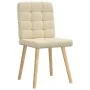 Dining chairs 2 units, cream-colored fabric. by , dining chairs - Ref: Foro24-4101098, Price: 105,39 €, Discount: %