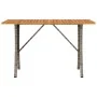 Sofá jardín de 3 plazas con cojín y mesa gris ratán sintético de , Sofás de exterior - Ref: Foro24-4103856, Precio: 302,43 €,...