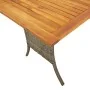 Sofá jardín de 3 plazas con cojín y mesa gris ratán sintético de , Sofás de exterior - Ref: Foro24-4103856, Precio: 302,43 €,...