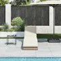 Tumbona plegable con cojín y espacio beige ratán sintético de , Tumbonas - Ref: Foro24-4104224, Precio: 247,76 €, Descuento: %