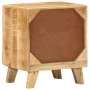 Mesilla de noche 2 uds 40x32x46 cm madera mango rugosa de , Mesitas de noche - Ref: Foro24-4104508, Precio: 206,46 €, Descuen...
