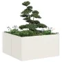 Jardinera de acero laminado en frío blanco 80x80x40 cm de , Maceteros y jardineras - Ref: Foro24-860739, Precio: 86,32 €, Des...