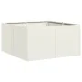 Jardinera de acero laminado en frío blanco 80x80x40 cm de , Maceteros y jardineras - Ref: Foro24-860739, Precio: 86,32 €, Des...