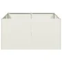 Jardinera de acero laminado en frío blanco 80x80x40 cm de , Maceteros y jardineras - Ref: Foro24-860739, Precio: 86,32 €, Des...