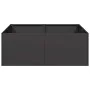 Jardinera acero negro 80x80x30 cm de , Maceteros y jardineras - Ref: Foro24-860801, Precio: 74,54 €, Descuento: %