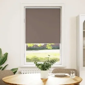 Estor Enrollable Opaco Color Café 80x130 cm Tela Ancho 75,7cm de , Persianas y estores - Ref: Foro24-4010968, Precio: 16,65 €...