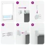 Estor Enrollable Opaco Blanco Roto 130x130cm Tela Ancho 126,6cm de , Persianas y estores - Ref: Foro24-4011628, Precio: 27,18...
