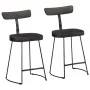 Taburetes de barra 2 uds negro 49x43x79 cm madera maciza mango de , Taburetes de cocina - Ref: Foro24-4013517, Precio: 123,58...