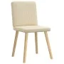 Sillas de comedor 2 unidades tela color crema de , Sillas de comedor - Ref: Foro24-4101204, Precio: 102,68 €, Descuento: %