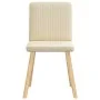 Sillas de comedor 2 unidades tela color crema de , Sillas de comedor - Ref: Foro24-4101204, Precio: 102,68 €, Descuento: %