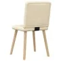 Sillas de comedor 2 unidades tela color crema de , Sillas de comedor - Ref: Foro24-4101204, Precio: 102,68 €, Descuento: %