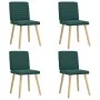 Dining chairs 4 units dark green fabric by , dining chairs - Ref: Foro24-3315279, Price: 198,40 €, Discount: %