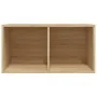 Caja para discos de vinilo madera contrachapada 71x34x36 cm de vidaXL, Almacenamiento para CD y DVD - Ref: Foro24-800120, Pre...