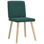 Sillas de comedor 4 unidades tela verde oscuro de , Sillas de comedor - Ref: Foro24-3315279, Precio: 198,40 €, Descuento: %