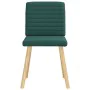Sillas de comedor 4 unidades tela verde oscuro de , Sillas de comedor - Ref: Foro24-3315279, Precio: 198,40 €, Descuento: %