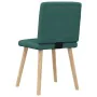 Sillas de comedor 4 unidades tela verde oscuro de , Sillas de comedor - Ref: Foro24-3315279, Precio: 198,40 €, Descuento: %