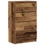 Aparador de madera ingeniería madera envejecida 60x35x98,5cm de , Aparadores - Ref: Foro24-861128, Precio: 107,82 €, Descuent...