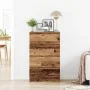 Aparador de madera ingeniería madera envejecida 60x35x98,5cm de , Aparadores - Ref: Foro24-861128, Precio: 107,82 €, Descuent...