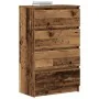 Aparador de madera ingeniería madera envejecida 60x35x98,5cm de , Aparadores - Ref: Foro24-861128, Precio: 107,82 €, Descuent...