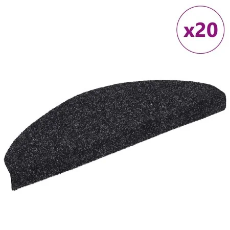Alfombrilla autoadhesiva escalera 20 uds negro 65x21x4 cm de , Alfombrillas para escalones - Ref: Foro24-3365645, Precio: 53,...