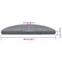Alfombrilla autoadhesiva escalera 20 uds gris claro 56x17x3 cm de , Alfombrillas para escalones - Ref: Foro24-3365670, Precio...