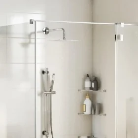 Cabezal de ducha cuadrado efecto lluvia acero inox 304 25x25 cm de , Cabezales de ducha - Ref: Foro24-4103913, Precio: 19,95 ...