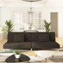 Two-seater sofa bed with two brown fabric pillows. by , Sofas - Ref: Foro24-375891, Price: 241,19 €, Discount: %