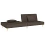 Two-seater sofa bed with two brown fabric pillows. by , Sofas - Ref: Foro24-375891, Price: 241,19 €, Discount: %