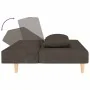 Two-seater sofa bed with two brown fabric pillows. by , Sofas - Ref: Foro24-375891, Price: 241,19 €, Discount: %