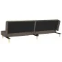 Two-seater sofa bed with two brown fabric pillows. by , Sofas - Ref: Foro24-375891, Price: 241,19 €, Discount: %