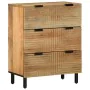 Aparadores 3 piezas madera maciza mango marrón 60x33x75 cm de , Taquillas y armarios de almacenamiento - Ref: Foro24-3310005,...