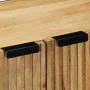 Aparadores 3 piezas madera maciza mango marrón 60x33x75 cm de , Taquillas y armarios de almacenamiento - Ref: Foro24-3310005,...