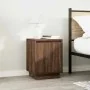 Bedside tables with LED lights 2 units brown oak 38x34x50 cm by , Nightstands - Ref: Foro24-861278, Price: 85,90 €, Discount: %