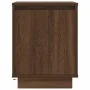 Bedside tables with LED lights 2 units brown oak 38x34x50 cm by , Nightstands - Ref: Foro24-861278, Price: 85,90 €, Discount: %