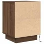 Bedside tables with LED lights 2 units brown oak 38x34x50 cm by , Nightstands - Ref: Foro24-861278, Price: 85,90 €, Discount: %