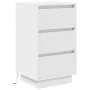 Mesilla de noche con luces LED blanca 38x34x65 cm by , Nightstands - Ref: Foro24-861301, Price: 74,22 €, Discount: %