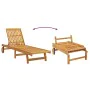 Tumbonas con mesa 2 unidades madera maciza de acacia von , Liegen - Ref: Foro24-3325205, Preis: 370,42 €, Rabatt: %