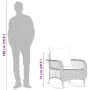 Garden rocking chair with beige synthetic rattan cushions by , Garden chairs - Ref: Foro24-4104197, Price: 118,24 €, Discount: %