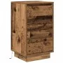 Mesilla de noche con luces LED madera vieja 38x34x65 cm de , Mesitas de noche - Ref: Foro24-861308, Precio: 70,18 €, Descuent...