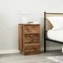 Mesilla de noche con luces LED madera vieja 38x34x65 cm de , Mesitas de noche - Ref: Foro24-861308, Precio: 70,18 €, Descuent...