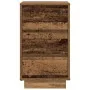 Mesilla de noche con luces LED madera vieja 38x34x65 cm de , Mesitas de noche - Ref: Foro24-861308, Precio: 70,18 €, Descuent...