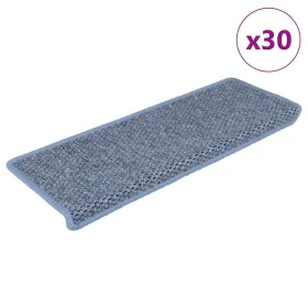 Alfombra autoadhesiva escalera sisal 30 uds 65x21x4 cm azul de , Alfombrillas para escalones - Ref: Foro24-3365886, Precio: 1...