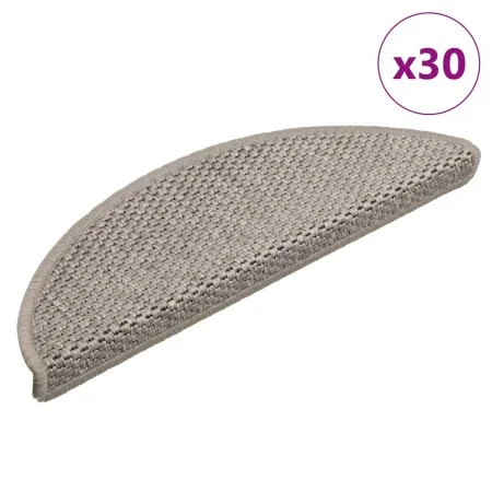 Alfombra autoadhesiva escalera sisal 30 uds 56x17x3 cm plateado de , Alfombrillas para escalones - Ref: Foro24-3365859, Preci...