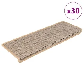 Alfombra autoadhesiva escalera sisal 30 uds beige claro de , Alfombrillas para escalones - Ref: Foro24-3365892, Precio: 203,5...