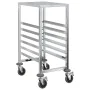 Carro con bandejas y 6 contenedores GN 39x55x87 cm de , Carros de cocina y comedor - Ref: Foro24-4108073, Precio: 104,52 €, D...