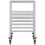 Carro con bandejas y 6 contenedores GN 39x55x87 cm de , Carros de cocina y comedor - Ref: Foro24-4108073, Precio: 104,52 €, D...