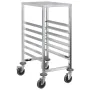 Carro con bandejas y 6 contenedores GN 39x55x87 cm de , Carros de cocina y comedor - Ref: Foro24-4108073, Precio: 104,52 €, D...
