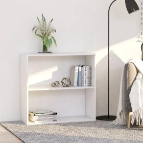 Estantería de madera de ingeniería blanca 80x30x76,5 cm de , Librerías y estanterías - Ref: Foro24-800999, Precio: 40,64 €, D...